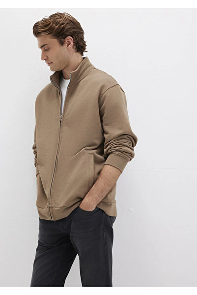 Mavi Erkek Taba M0s10377-70378 Fermuarlı Sweatshirt