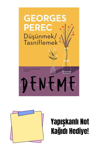 Everest Yayınları Düşünmek Tasniflemek + Yapışkanlı Not Kağıdı