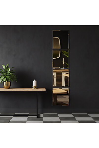 SÜMER CAM SÜMERCAM DÖRTLÜ30X30CM BRONZ BİZOTELİ AYNA BOY AYNA