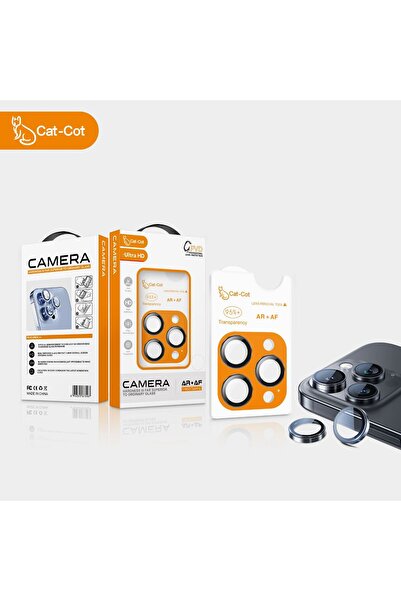 Cat - Cot Cat-Cot Ultra HD Camera Lens Protector for iPhone 17 Pro/Pro Max – Anti-Scratch,(Dark Blue)
