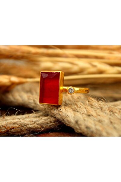 alpsilverart El Yapımı Yakut Taşlı 925 Ayar Gümüş Yüzük | Otantik ve Şık Tasarım