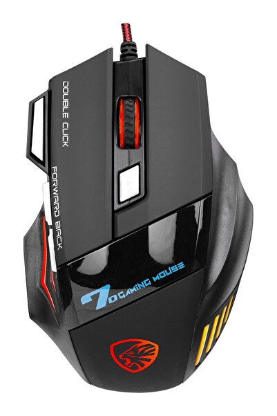 İMEXTECH Bilişim Burada HY-X7 3200Dpı 7 Button RGB Gamy Siyah Gaming Oyuncu Mouse (1,5mt Örgülü Kablo)