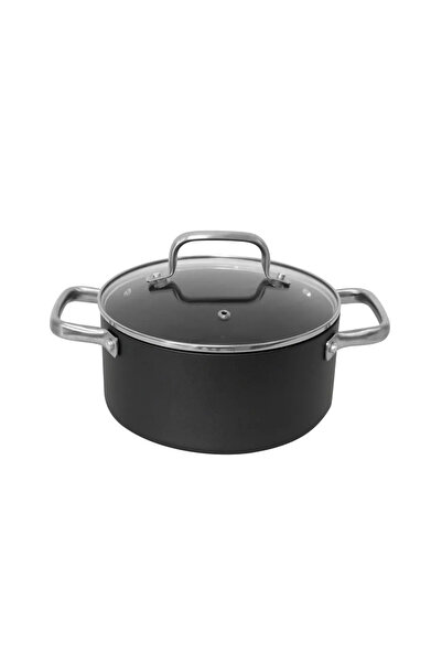 Carrefour Home Carrefour Home pot with lid, forged aluminum/glass, 7.4 L, 28 ...