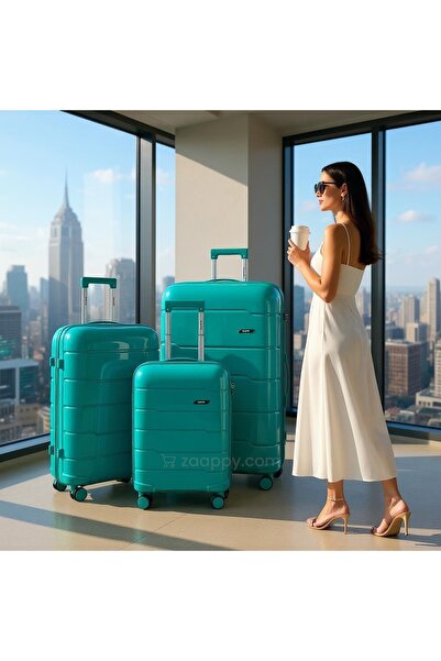 ZAAPPY Hard Case 3 Piece Set (20/24/28 Inch) Luggage Lightweight, Unbreakable Suitcase, Secured Lock