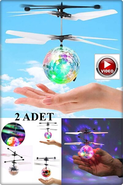 TAN EXPRESS Çift Pervaneli Sensörlü rgb ışıklı Uçan Top 2 Adet (VİDEOLU ÜRÜN)