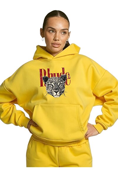 ArtYus Φούτερ Unisex Rhude Tiger Colorful Special με τύπωμα Cotton oversized ...