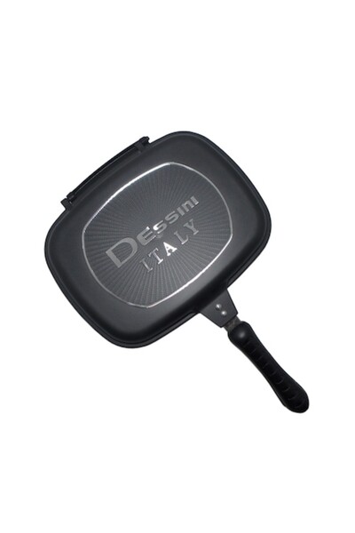 Dessini Тиган за грил, двустранен, Италия 30 см със силиконово уплътнение и м...