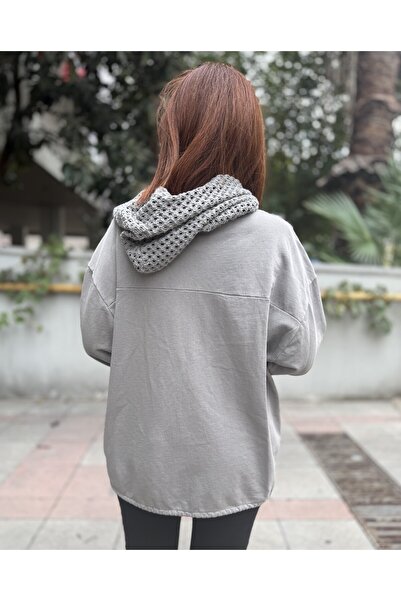 DenizEge Guipure Detail Jacket Stone