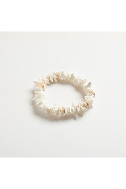 ElectraStore Natural White Shell Bracelet