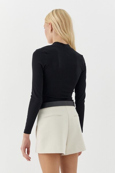 MARKALİSTE Long Sleeve Bodysuit Black