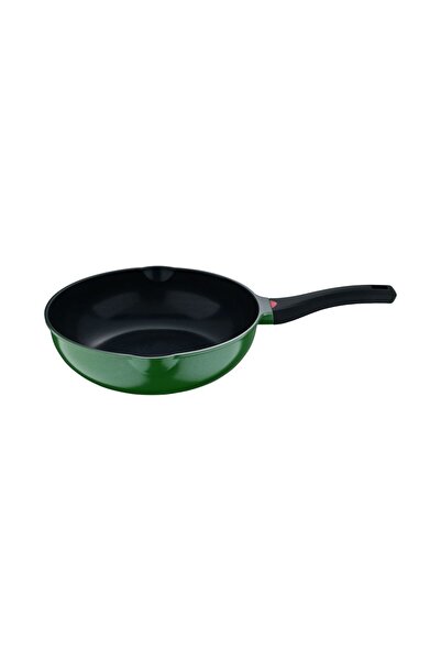 Bergner Vibrance wok pan, cast aluminum, 30x9.5 cm, Green
