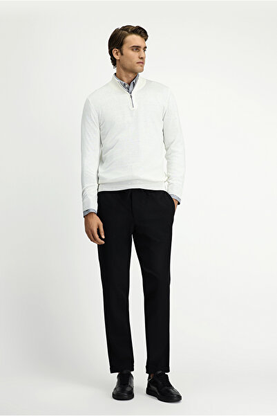 Kiğılı Half Turtleneck Regular Fit Zippered Cashmere Sweater