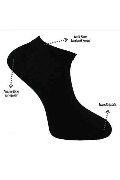 Helsinki Bamboo Women's Booties Socks 6 Pack Seamless