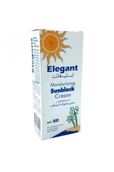 Elegant كريم مرطب واقي من الشمس SPF60 60 جرام