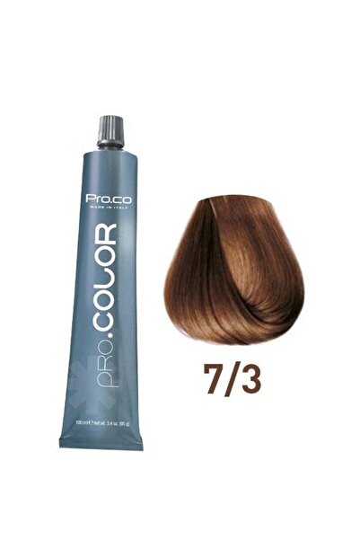 PROCO Vopsea de păr profesională PRO.COLOR 100 ml - Pro.Co - 7/3 Blond Auriu