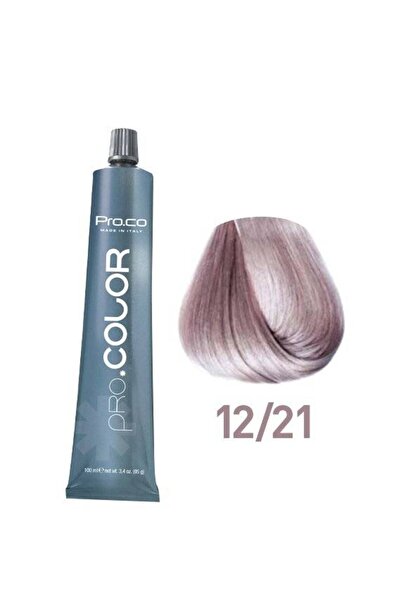 PROCO Professional Hair Dye 12/21 PRO.COLOR 100 ml Platinum Blonde Iridescent Ash
