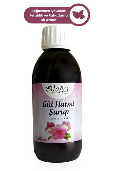 Dağcı Gül Hatmi Bitkisel Şurup – Boğaz Rahatlatıcı, Propolis, Zencefil ve Kek...