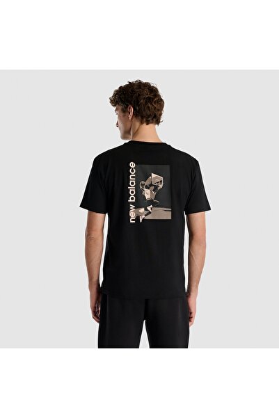 New Balance Lifestyle Men's Black T-Shirt - Mnt1509-Bk