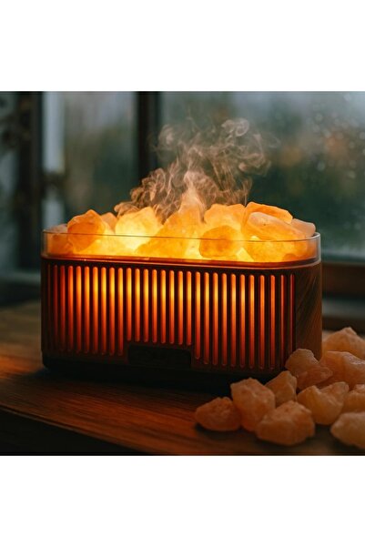 de Difuzor uleiuri esențiale 2-în-1 (200ml) – Design tip piatră Himalaya cu l...