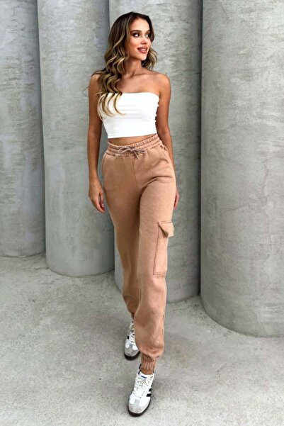 FashionForYou Γυναικείο παντελόνι PocKetRUN με επένδυση και διακοσμητική τσέπ...