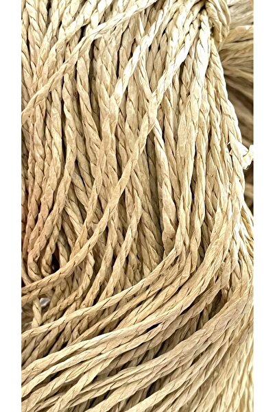 Kevser nur tuhafiye KAĞIT İP ( 2mm 25gr) Doğal Hasır Rafya Supla Naturel Çant...