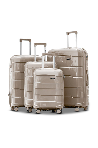 ZAAPPY Hard Case 4PCS Set (20/24/28/32 Inch) Luggage Lightweight, Unbreakable Suitcase, Secured Lock