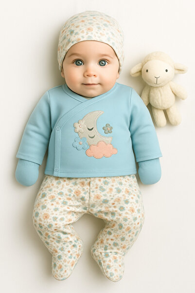 Baharda Nova طقم خروج من المستشفى مكون من 5 قطع للفتيات حديثي الولادة مصنوع م...