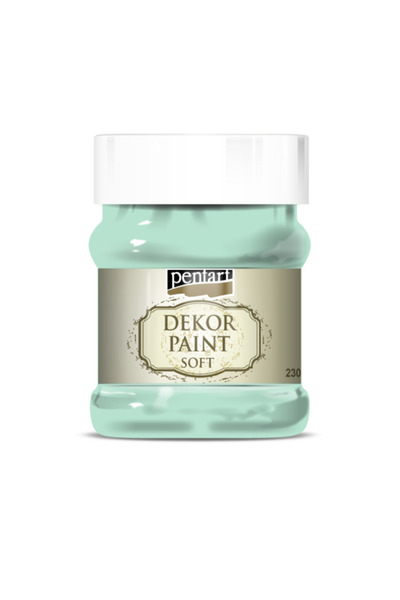 Pentart طلاء ديكور أخضر نعناعي ناعم 230 مل