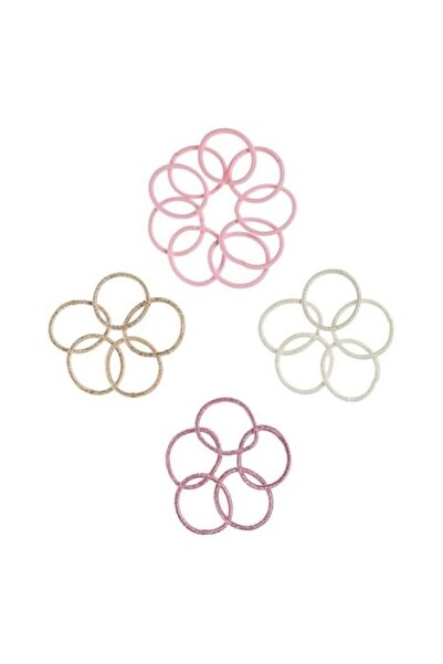 ANTBRO Set 24 elastice de păr pentru copii Antbro® Thin Mini cu lurex arginti...