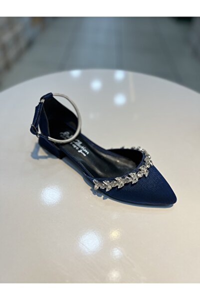 Alphus Queen Stone Satin Material Imported Women's Stylish Evening Dress Ballerinas