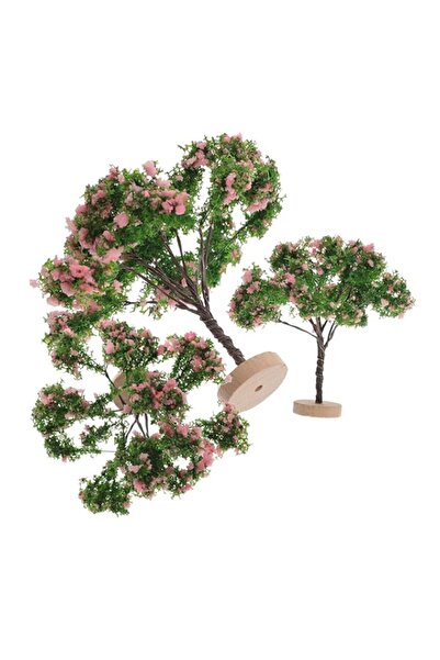 Generic 3PCS Mini Landscape Trees, Simulated Mini Tree, Pieces Plastic Model,...