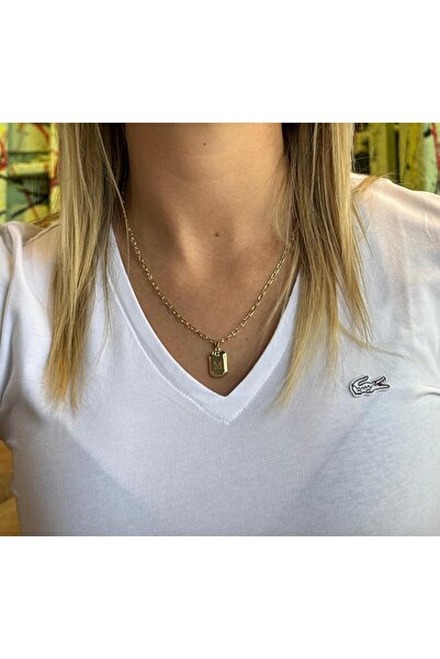 MODA 14k Vip Seri 45 cm + 5cm uzatma İnce Ataç Harf Kolye ( E HARFİ)