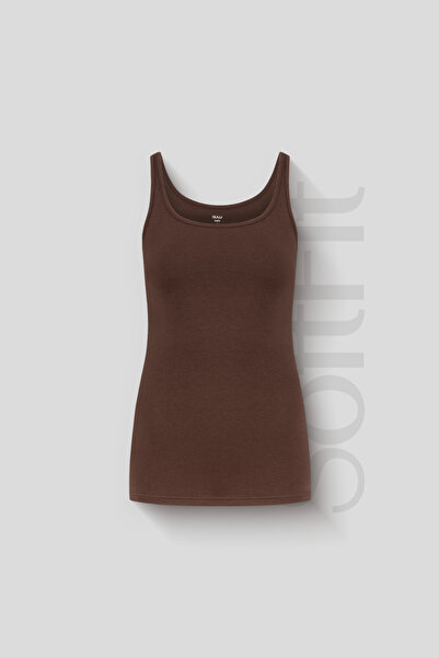 AUW Basic Women's Deep Neck Tank Top Modal Cotton 3-Piece - Softfit