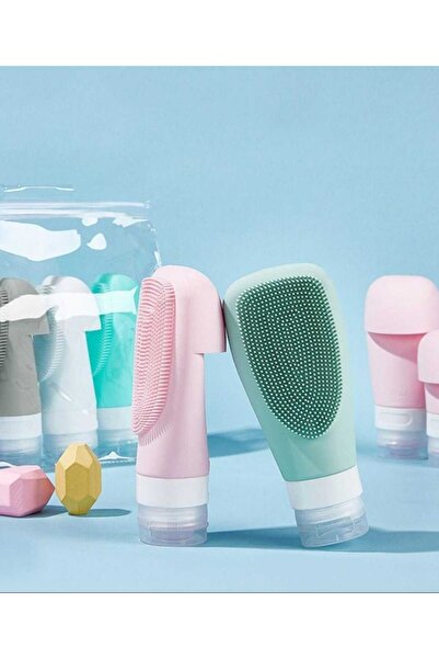 SEVRU زجاجة شامبو كريمي قابلة لإعادة التعبئة من نوع السفر، جل استحمام وليفة استحمام