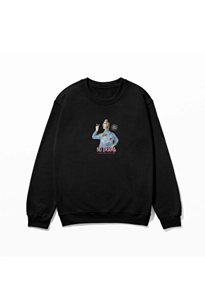 SVART WEAR No Drama Swea tricou cu imprimeu 100% bumbac supradimensionat Tren...