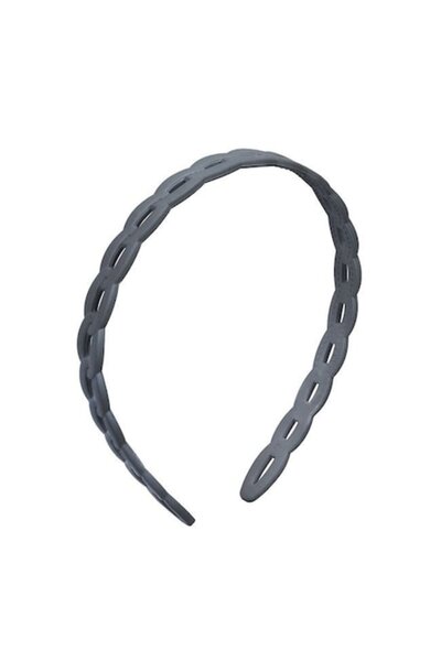 ANTBRO - Bentiță de păr pentru femei cu model din plastic perforat, gri