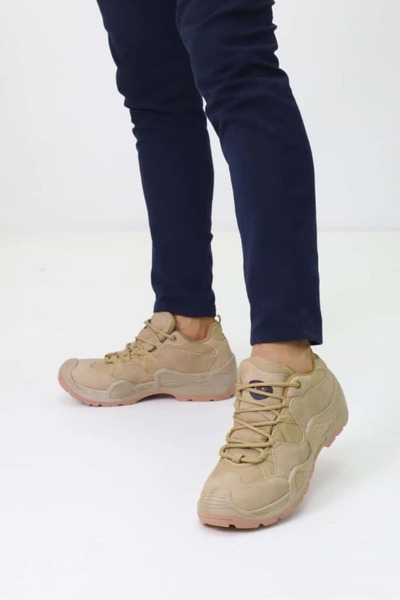 Nubbock Unisex Beige Short Trekking 4 Season Daily Boots Bootie Nk1138