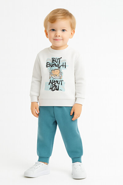 mb kids Set de trening pentru băieți cu 3 fire din fleece cu imprimeu Garfield