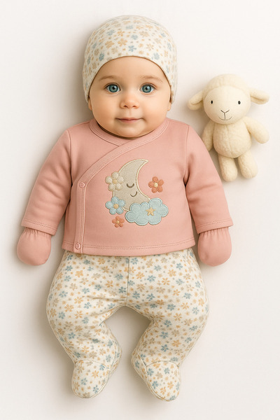 Baharda Nova طقم خروج من المستشفى مكون من 5 قطع للفتيات حديثي الولادة مصنوع م...