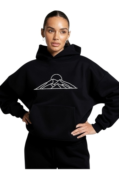 ArtYus Unisex Mountain Colorful Special cu imprimeu Bumbac supradimensionat c...