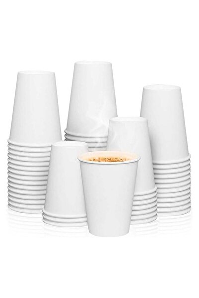 Quality أكواب ورقية 50 قطعة، أكواب ورقية للقهوة سعة 8 أونصة، أكواب ورقية للمي...