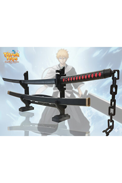 Titrek Toys سيف كاتانا بنكاي إيتشيغو كامل الطول 104 سم - مجموعة سيوف للجمع وا...