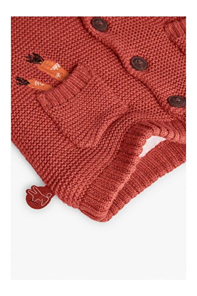 LC Waikiki Kız Bebek Havuç Nakışlı Ceket