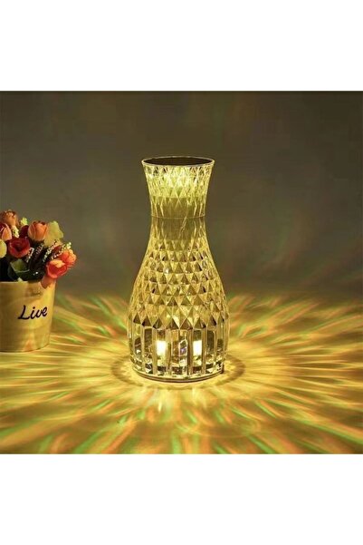 OEM LED Desk Lamp RGB 16, Touch Dimmer, 3 Light Intensity Levels, USB Charging, 3W, Acrylic Crystal, 20x