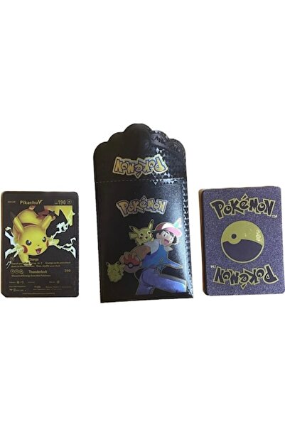 Stone Pachet de cărți Pokémon, 15 cărți, negru, holografic
