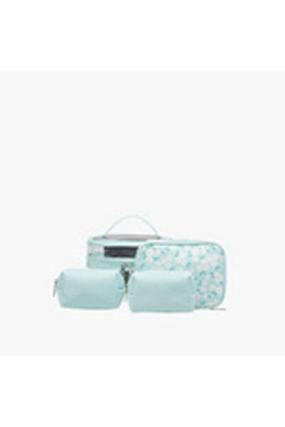 zwku مجموعة حقيبة مستحضرات التجميل المكونة من 4 قطع