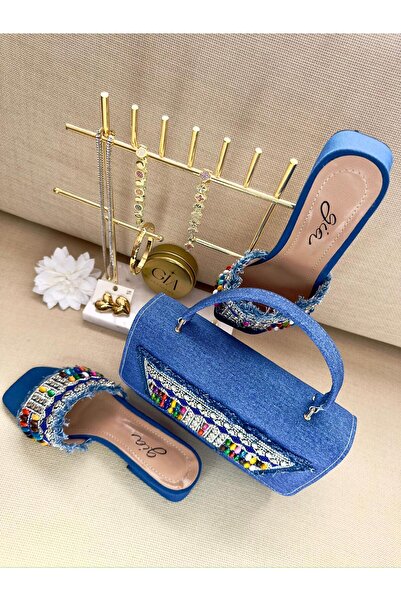 GİAccs. Nakışlı Terlik 2'Lİ Kombin