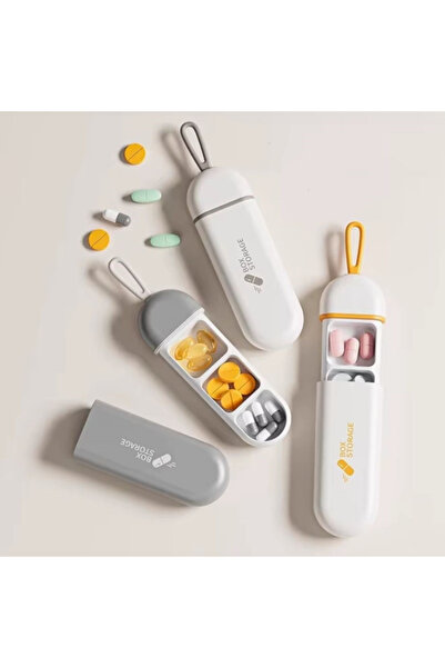 TTT 3 Compartments Travel Type Medicine Storage Box