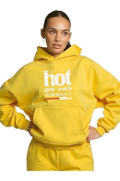 ArtYus Unisex Hot Girls Formula Colorful Custom Printed Cotton Oversize Hooded Sweatshirt