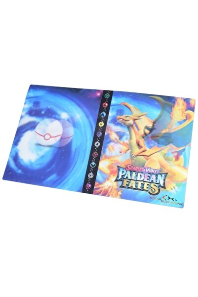 Stone Album Pokemon Scarlet Violet, Paldean Fates, 240 de cărți, 3D, multicolor